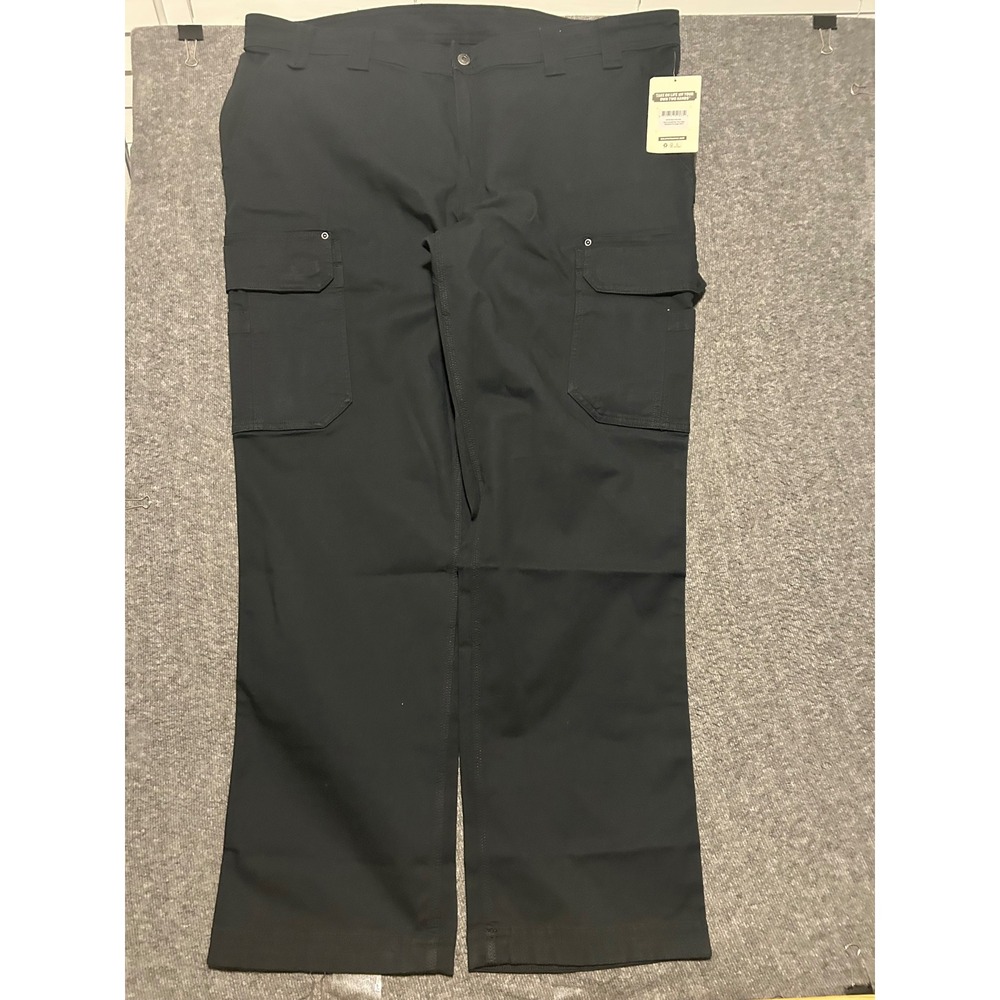 Duluth trading flex fire hose cargo pants fit 44X34 black cotton workwear new